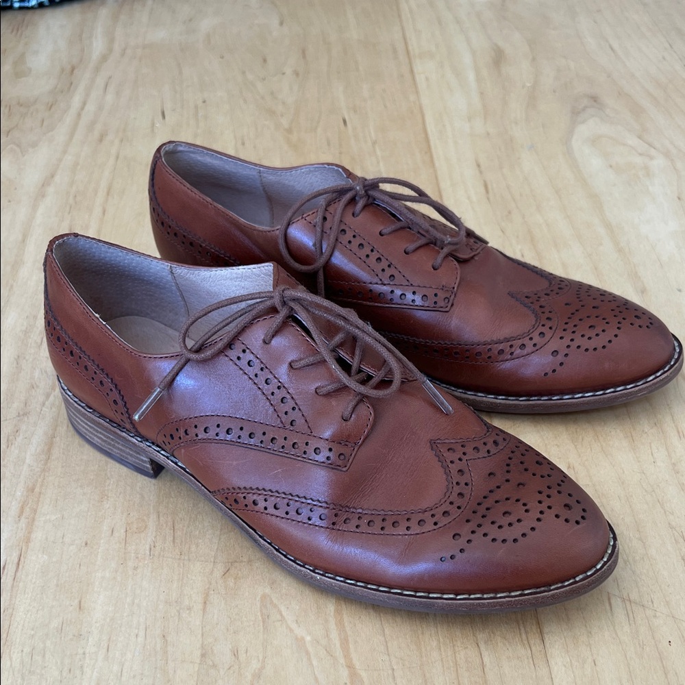 Madewell Juliette Leather Brogue Oxfords